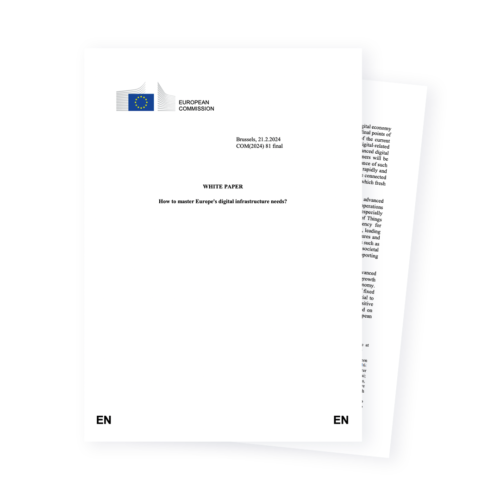 European Commission White Paper Digital Infrastructure