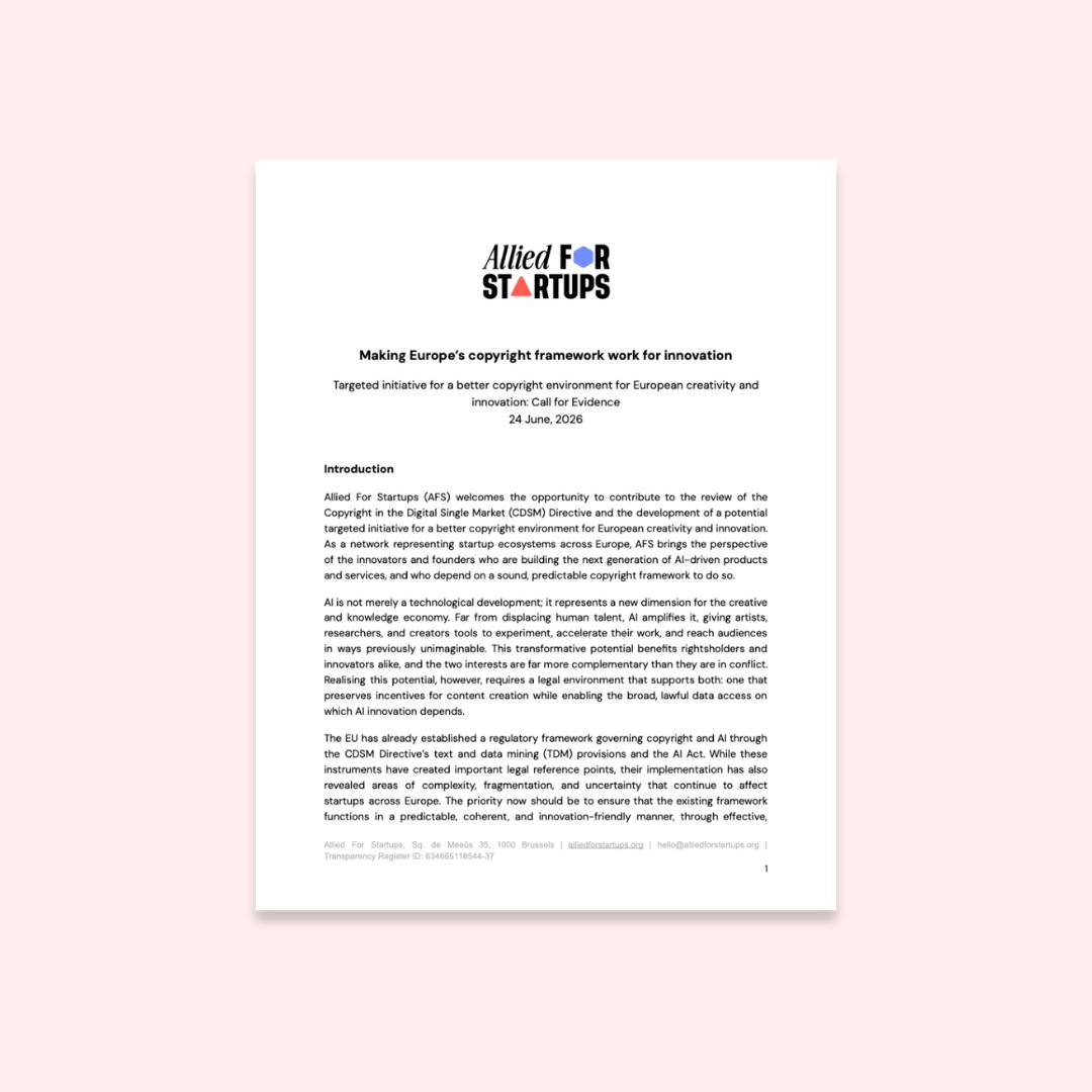 AFS’ Position on the Directive on Copyright in the Digital Single Market