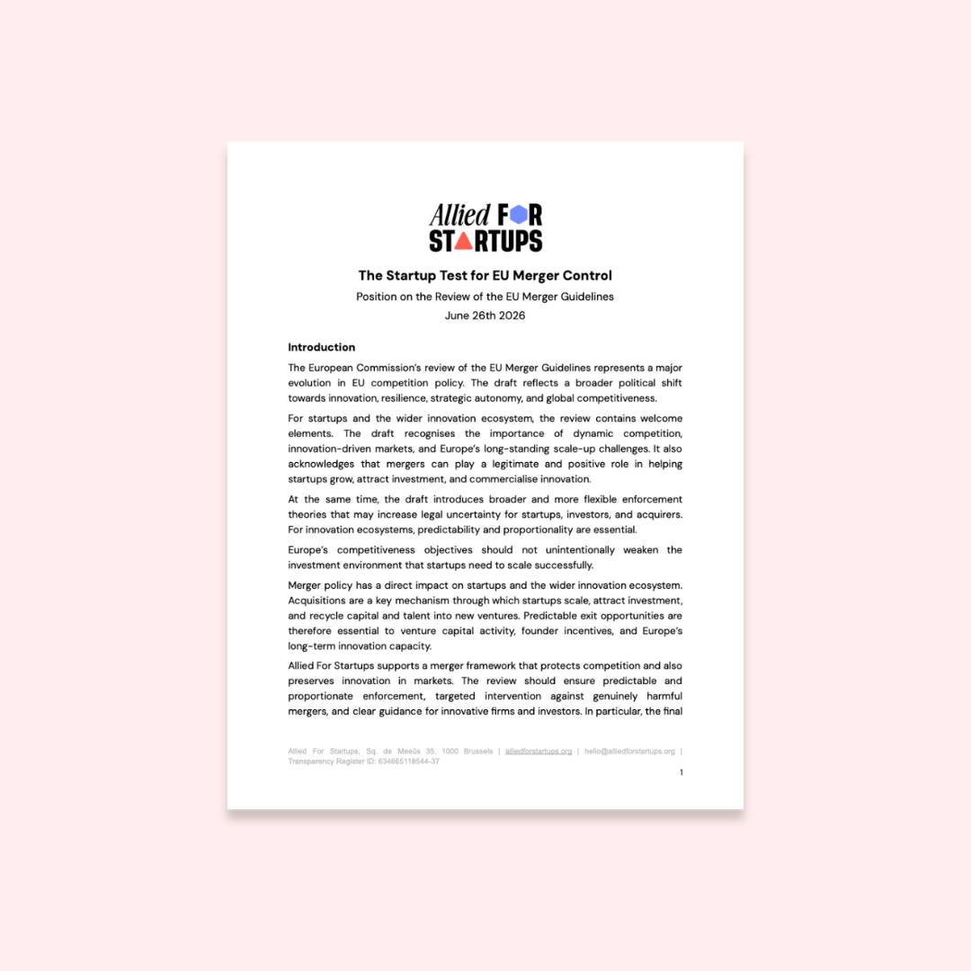 AFS’ Position on the Review of the EU Merger Guidelines